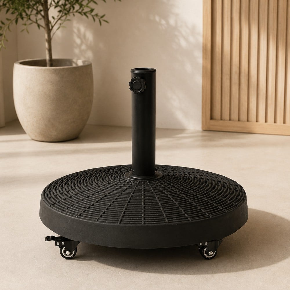 70201PF00028_0 Umbrella Base PF Concrete With Wheels 25kg 55/10 - Image 1