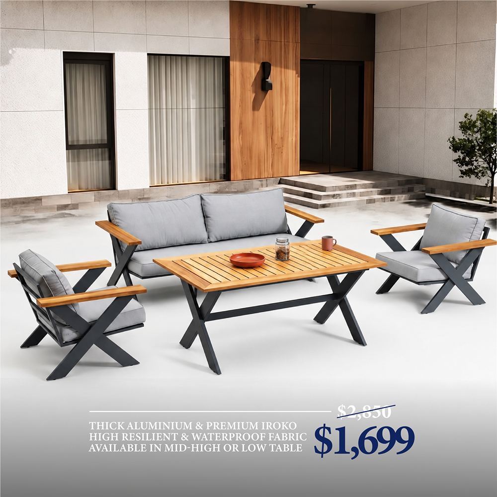 70101BT00008_0.png Outdoor Sofa Set BT RIVA Smokey Grey 3+1+1+T - Image 1