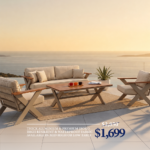 Outdoor Sofa Set BT RIVA Cappuccino 3+1+1+Table