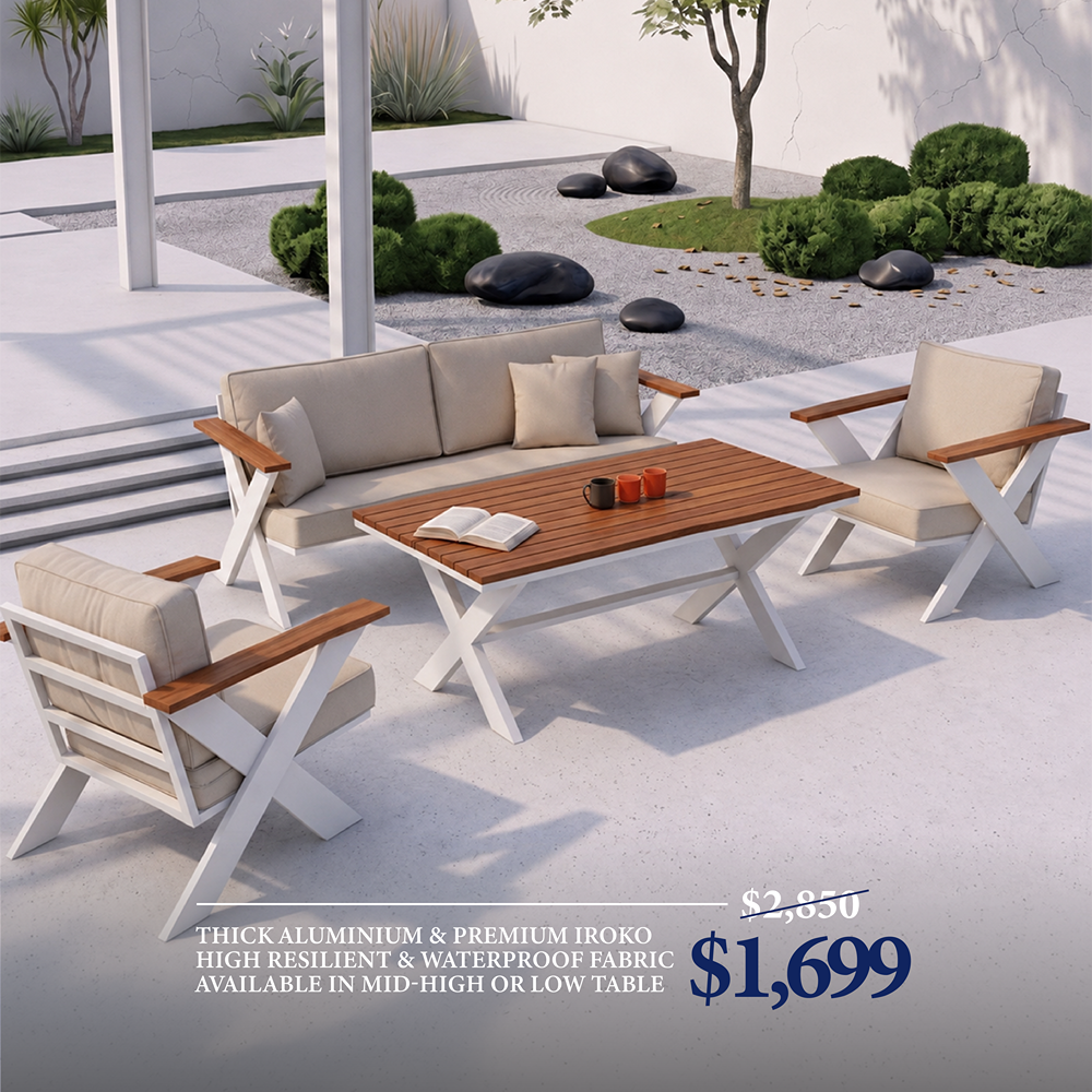 70101BT00028_0.png Outdoor Sofa Set BT RIVA Cream 3+1+1+Table - Image 1