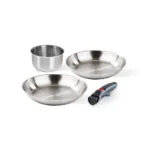 Fry Pan Set Barazzoni Inox Facile 8007267199364