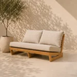 Sofa 2 Seater DI DF26-AMB-12 Teak Wook
