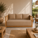 Sofa 3 Seater DI DF26-AMB-32 Teak Wood