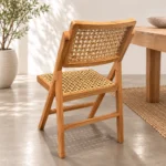 Set of 2 Folding Chairs DI DF24-164 Teak Wood - Image 2