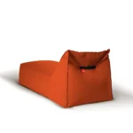 Outdoor Pouf Long Single Laze Orange Waste Studio
