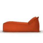 Outdoor Pouf Long Single Laze Orange Waste Studio - Image 2