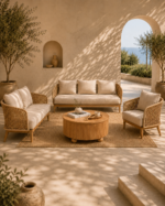 Armchair DI DF24-ND-35 Teak wood Aluminium Frame - Image 2