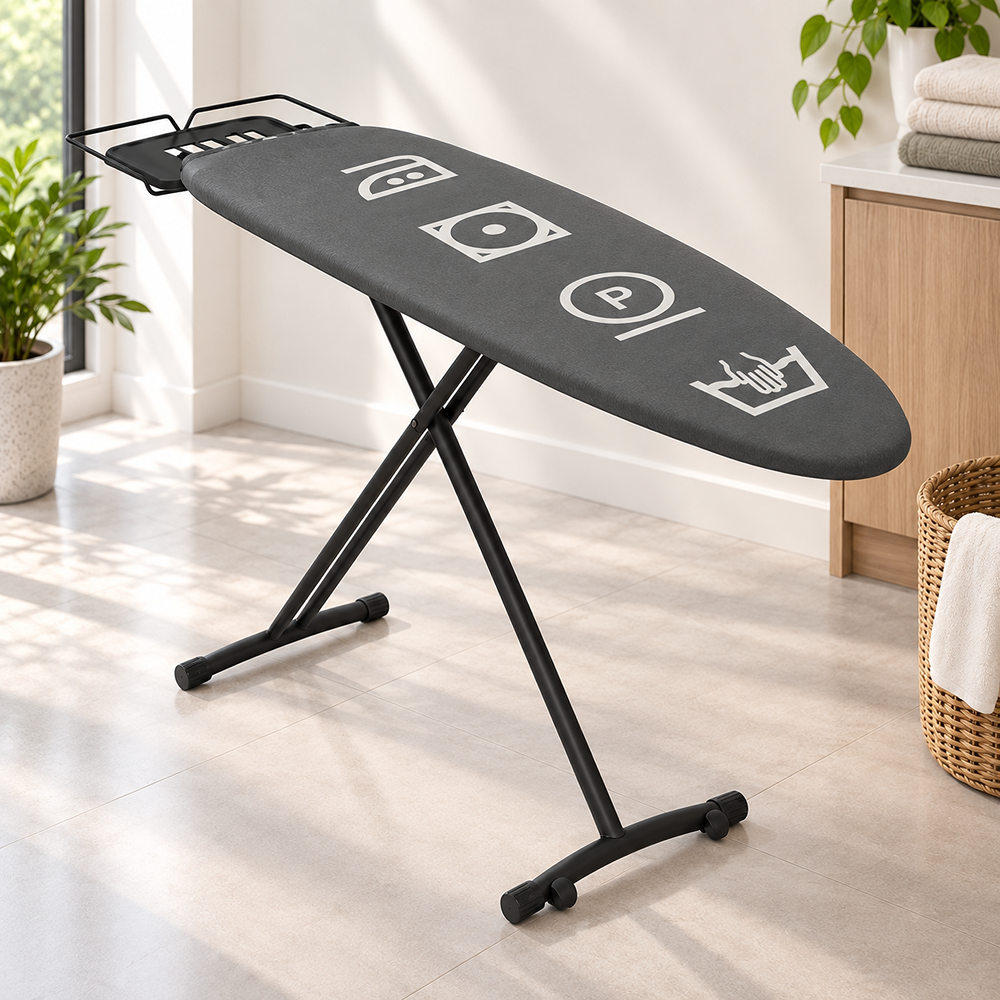 30409AFE0001 Ironing Board Afer Maxi Light Black Wheels PSS - Image 1