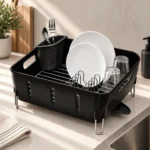 Compact Dishrack Simplehuman Black Plastic KT1105