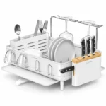 Steel Frame Dishrack Simplehuman White KT1198 - Image 6