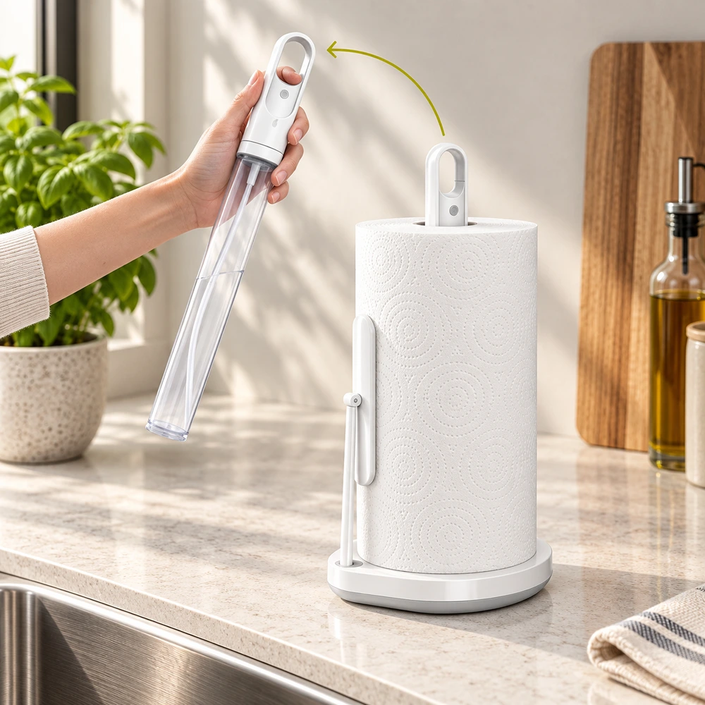 30901SIH0016_0 Paper Towel Holder Simplehuman White KT1199 - Image 1