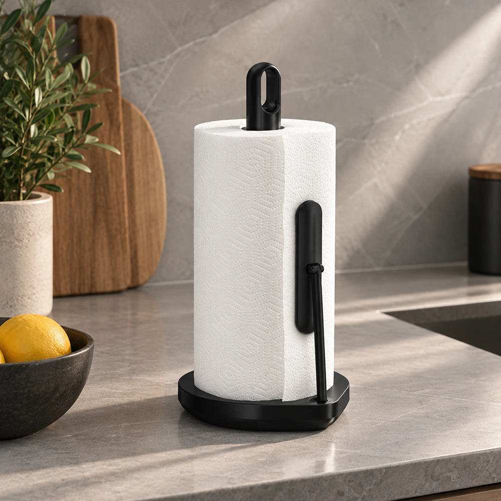 30901SIH0019_0 Tension Arm Paper Towel Holder Simplehuman Black - Image 1