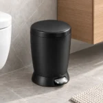 Round Pedal Bin Simplehuman Plastic Black CW1319