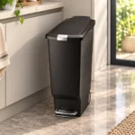 Slim Pedal Bin Simplehuman Plastic Black CW1361