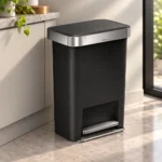 Rect. PedalBin Simplehuman Plastic Black CW1385CB
