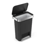 Rect. PedalBin Simplehuman Plastic Black CW1385CB - Image 3