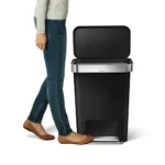 Rect. PedalBin Simplehuman Plastic Black CW1385CB - Image 4