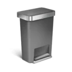 Rect. PedalBin Simplehuman Plastic Grey CW1386CB - Image 2
