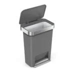 Rect. PedalBin Simplehuman Plastic Grey CW1386CB - Image 4