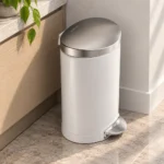 Semi Round Pedal Bin Simplehuman White CW1835CB