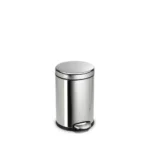 Round Pedal Bin Simplehuman CW1851CB Polished - Image 3