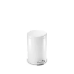 Round Pedal Bin Simplehuman CW1853CB White - Image 3