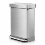 Rectangular Pedal Bin Simplehuman CW2023 Brushed - Image 3