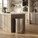 Semi Round Pedal Bin Simplehuman CW2030 Brushed - Image 5