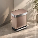 Rectangular Pedal Bin Simplehuman Rose Gold CW2032