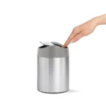 1.5 L Mini Bin Simplehuman Brushed S.Steel CW2084 - Image 3