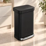 Rect Pedal Bin Simplehuman Matte Black CW2092