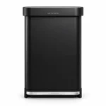 Rect Pedal Bin Simplehuman Matte Black CW2092 - Image 2