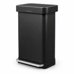 Rect Pedal Bin Simplehuman Matte Black CW2092 - Image 3