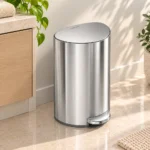 6L Semi Round Pedal Bin Simplehuman Brushed