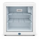 Refrigerator Crown CR-501 White Glass